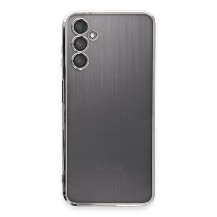Samsung Galaxy A14 4g Kılıf Kamera Korumalı Lensli Silikon - Gümüş