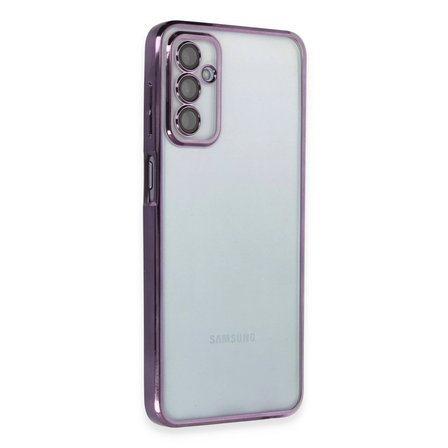 Samsung Galaxy M23 Kılıf Kamera Korumalı Lensli Silikon - Mor