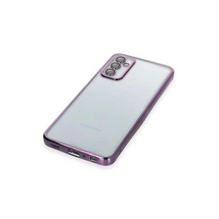Samsung Galaxy M23 Kılıf Kamera Korumalı Lensli Silikon - Mor