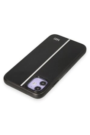 Fuchsia iPhone 11 ile Uyumlu Kılıf HBC-155 Lizbon Kapak - Siyah