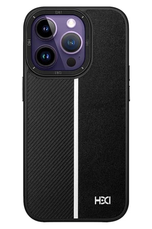Fuchsia iPhone 14 Pro ile Uyumlu Kılıf HBC-155 Lizbon Kapak - Siyah