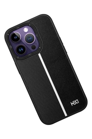 Fuchsia iPhone 14 Pro ile Uyumlu Kılıf HBC-155 Lizbon Kapak - Siyah