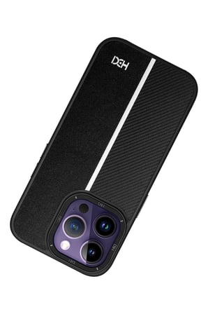 Fuchsia iPhone 14 Pro ile Uyumlu Kılıf HBC-155 Lizbon Kapak - Siyah