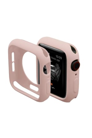 Newface Apple Watch 44mm Silikon Alt Kasa - Pudra