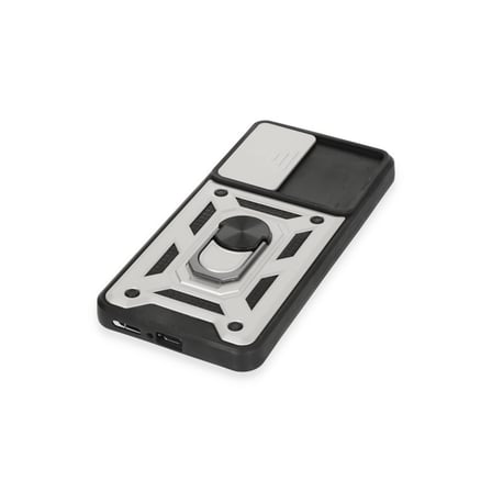 Newface Xiaomi Mi 12T Pro Kılıf Pars Lens Yüzüklü Silikon - Gümüş
