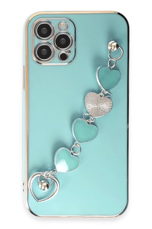 uryport Apple iPhone 12 Pro Kılıf Esila Silikon - Su Yeşili