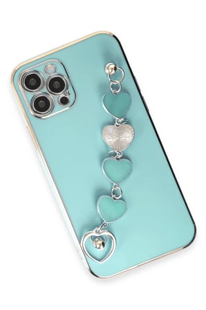 uryport Apple iPhone 12 Pro Kılıf Esila Silikon - Su Yeşili