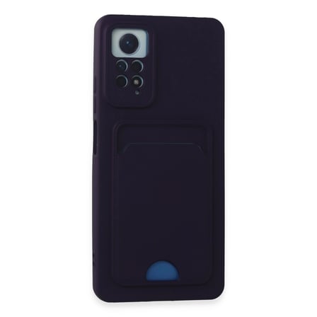 Xiaomi Redmi Note 11 Pro Kılıf Kelvin Kartvizitli Silikon - Derin Mor