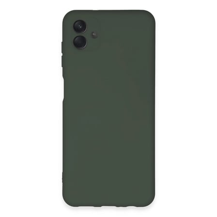 Samsung Galaxy A04e Kılıf Nano İçi Kadife Silikon - Koyu Yeşil