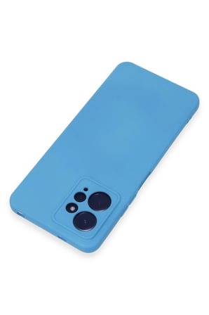 Uray store Xiaomi Redmi Note 12 4G Kılıf Nano içi Kadife Silikon - Mavi