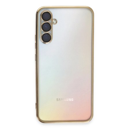 Samsung Galaxy A54 5g Kılıf Kamera Korumalı Lensli Silikon - Gold