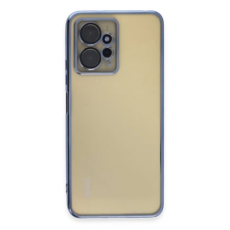 Xiaomi Redmi Note 12 4g Kılıf Kamera Korumalı Lensli Silikon - Açık Mavi