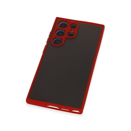 Newface Samsung Galaxy S23 Ultra Kılıf Montreal Silikon Kapak - Kırmızı
