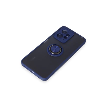 Xiaomi Redmi Note 12 4g Kılıf Montreal Yüzüklü Silikon Kapak - Lacivert