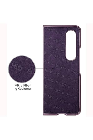 Fuchsia Samsung Galaxy Z Fold 3 ile Uyumlu Kılıf HBC-156 Forum Magneticsafe Kapak - Kahverengi