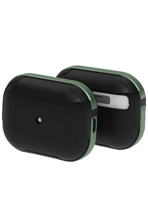 Movenchy Apple Airpods 3 (3.nesil) MO-A8 Armor Kılıf - Koyu Yeşil