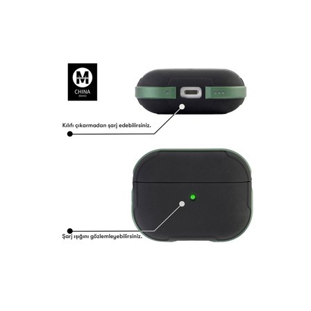 Movenchy Airpods Pro 2 (2.nesil) MO-A8 Armor Kılıf - Rainbow