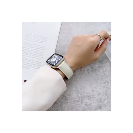 Apple Uyumlu Watch 38mm Kr414 Daks Deri Kordon (saat Değildir) - Pembe