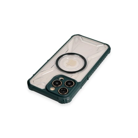 iPhone 14 Pro Max Kılıf Prag Magneticsafe Kapak - Koyu Yeşil