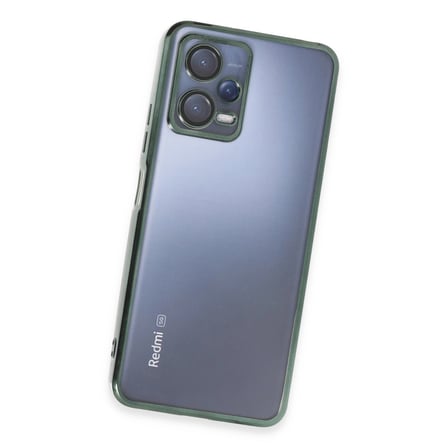 Xiaomi Redmi Note 12 5g Kılıf Kamera Korumalı Lensli Silikon - Yeşil