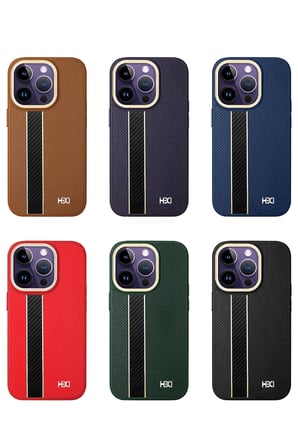 Fuchsia iPhone 14 Pro ile Uyumlu Kılıf HBC-163 Times Kapak - Derin Mor