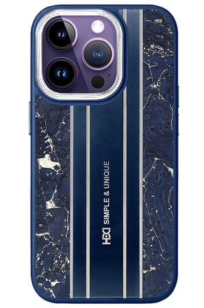 Fuchsia iPhone 14 Pro ile Uyumlu Kılıf HBC-188 Astra Kapak - Lacivert