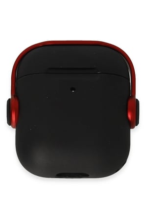 Newface Apple Airpods 2 (2.nesil) Cool Kılıf - Siyah-Kırmızı