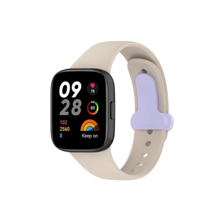 Xiaomi Uyumlu Redmi Watch 3 Origin Silikon Kordon (saat Değildir) - Bej