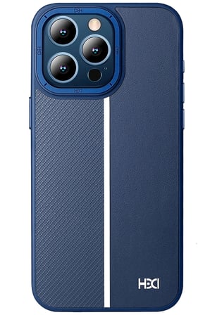 Fuchsia iPhone 15 Pro ile Uyumlu Kılıf HBC-155 Lizbon Kapak - Lacivert
