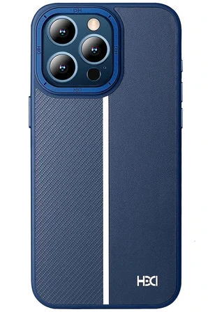 Fuchsia iPhone 15 Pro Max ile Uyumlu Kılıf HBC-155 Lizbon Kapak - Lacivert