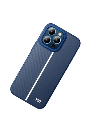 Fuchsia iPhone 15 Pro Max ile Uyumlu Kılıf HBC-155 Lizbon Kapak - Lacivert