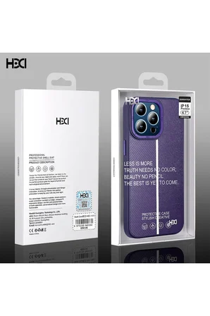 Fuchsia iPhone 15 Pro Max ile Uyumlu Kılıf HBC-155 Lizbon Kapak - Lacivert