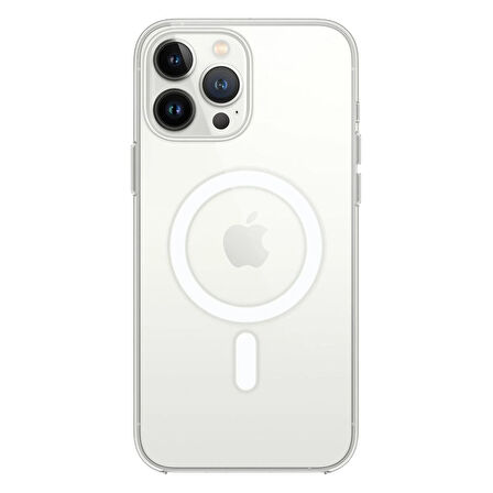 Newface Magneticsafe iPhone 15 Pro Max Silikon Kılıf - Şeffaf