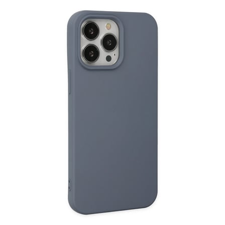 iPhone 15 Pro Max Kılıf Nano İçi Kadife Silikon - Gri