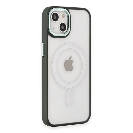 Newface Room iPhone 15 MagSafe Silikon Kılıf - Köknar Yeşili