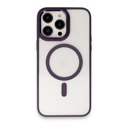 iPhone 15 Pro Max Kılıf Room Magneticsafe Silikon - Derin Mor
