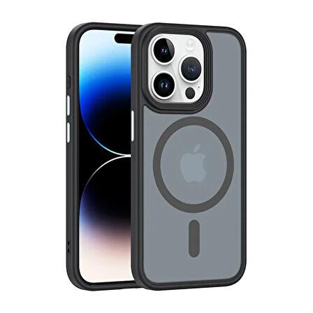 Newface Trex iPhone 15 Pro Magneticsafe Kılıf - Siyah