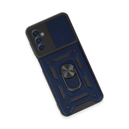 Samsung Galaxy M14 5g Kılıf Pars Lens Yüzüklü Silikon - Lacivert