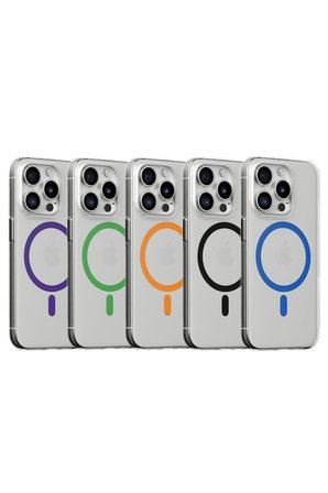 Fuchsia iPhone 14 Pro ile Uyumlu Kılıf Bubble Kablosuz Şarj Özellikli Kapak - Mor