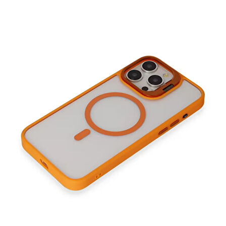Joko Roblox Lens iPhone 15 Pro Max Standlı MagSafe Kılıf - Turuncu