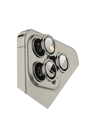 Newface Apple iPhone 15 Pro Max Bilvis Titan Kamera Lens - Titan Gri