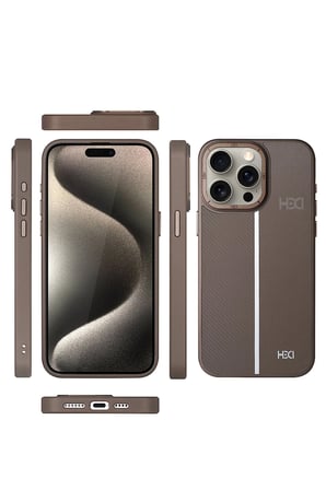 Fuchsia iPhone 14 Pro Max ile Uyumlu Kılıf HBC-155 Lizbon Kapak - Gri
