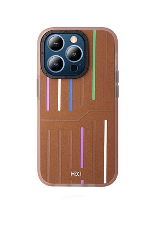 Fuchsia iPhone 14 Pro Max ile Uyumlu Kılıf HBC-221 Roma Kapak - Kahverengi