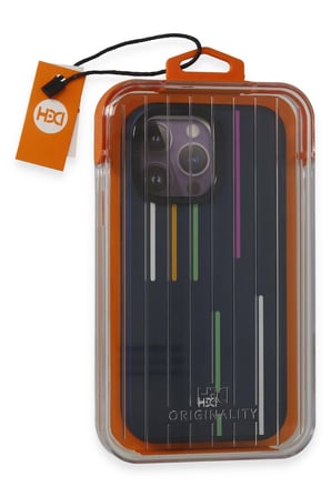 Fuchsia iPhone 15 Pro Max ile Uyumlu Kılıf HBC-221 Roma Kapak - Lacivert