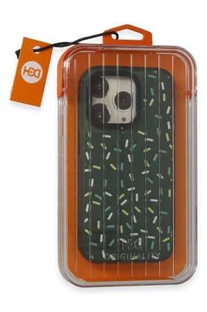 Fuchsia iPhone 14 Pro Max ile Uyumlu Kılıf HBC-222 Bern Kapak - Koyu Yeşil