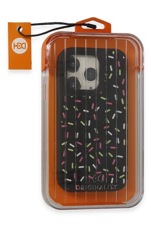 Fuchsia iPhone 15 Pro ile Uyumlu Kılıf HBC-222 Bern Kapak - Siyah