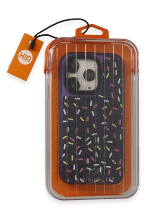 Fuchsia iPhone 15 Pro ile Uyumlu Kılıf HBC-222 Bern Kapak - Derin Mor