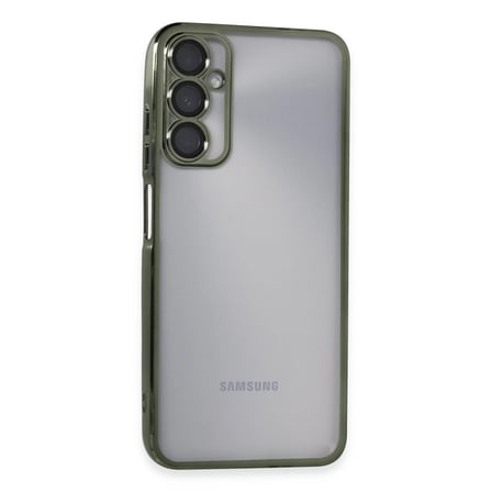 Samsung Galaxy A05S Kılıf Kamera Korumalı Lensli Silikon - Yeşil