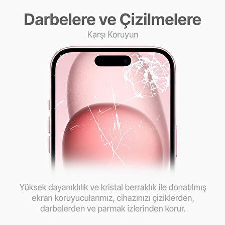 iPhone 15 Plus Kolay Uygulama Aparatlı 5D Magic Box Cam Ekran Koruyucu