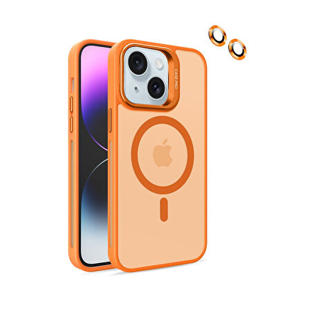 Joko Flet Lens iPhone 14 MagSafe Kılıf - Turuncu